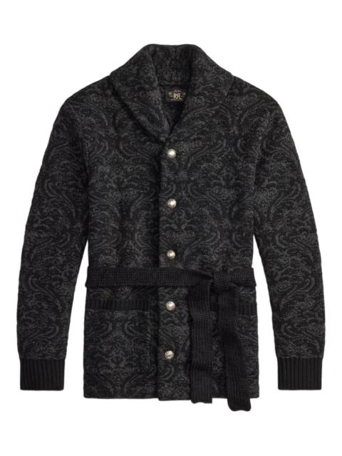 RRL by Ralph Lauren paisley belted cardigan