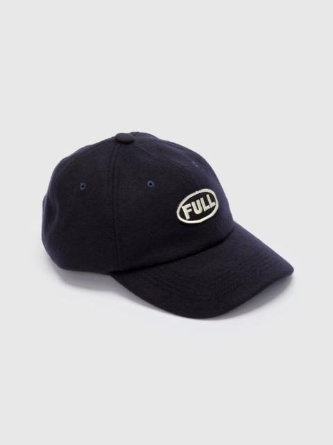 FULLCOUNT Melton Wool Patch Baseball Cap in Navy