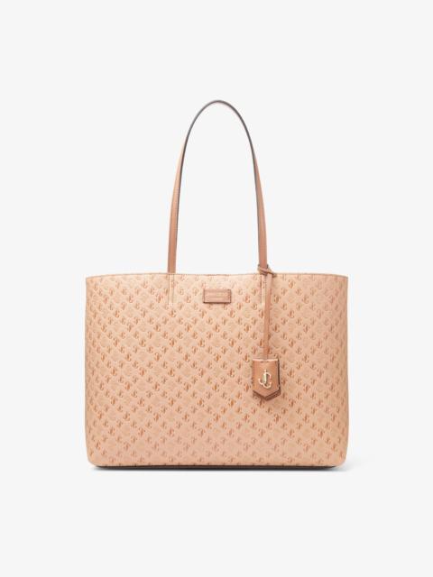 JIMMY CHOO Nine2five E/w
Caramel JC Monogram Print and Light Cuoio Calf Leather Tote Bag
