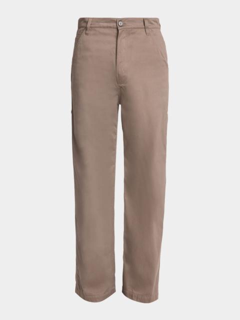 Dries Van Noten Men's Pickerby Cotton Straight-Fit Carpenter Pants