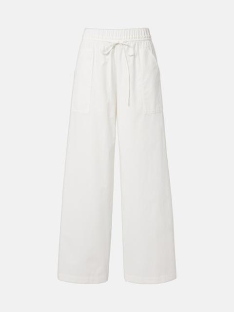 Vince Cotton poplin wide-leg pants