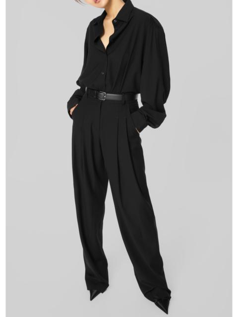 The Frankie Shop Gelso Pleated Trousers - Black