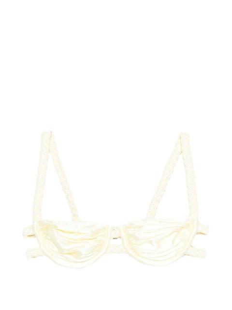 ISA BOULDER weave strap bikini top