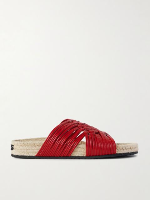 Stella McCartney Gaia vegan flats Red