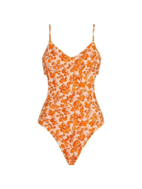 Etro Open-Back Floral Swimsuit