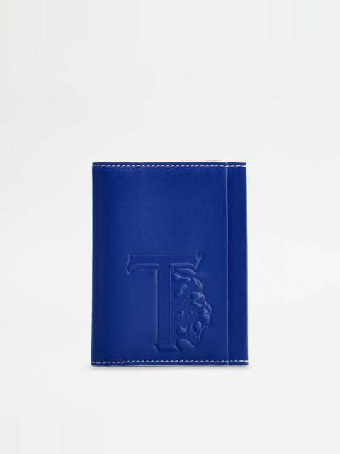 Tod's WALLET IN LEATHER - BLUE