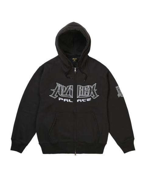 PALACE PALACE AVIREX ZIP HOOD BLACK