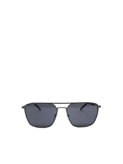LACOSTE double-bridge rectangle-frame sunglasses