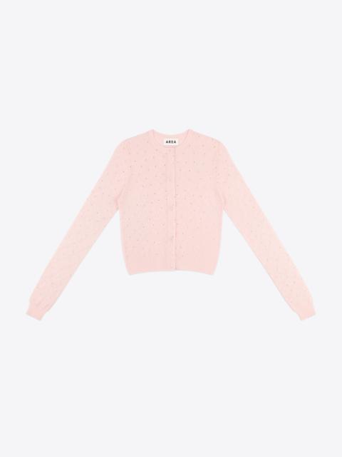 AREA GIRLY RIB KNIT CARDIGAN