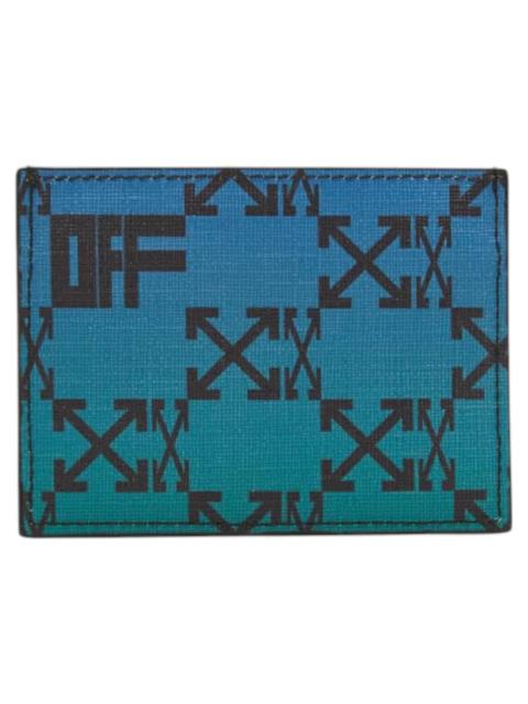 Off-White OFF-WHITE Monogram Allover Simple Card Case Blue