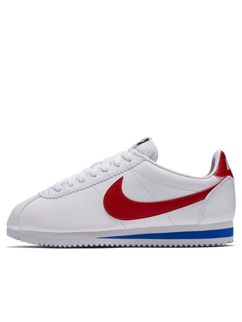 (WMNS) Nike Classic Cortez Leather 'White Red' 807471-103