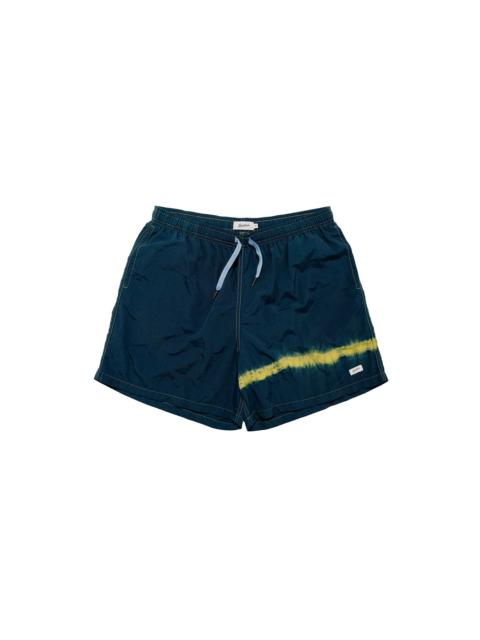 Bather Caeterpillar Over Dyed Indigo Kiwi Swim Trunk