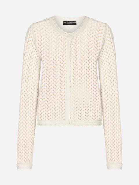 Dolce & Gabbana Short crochet jacket