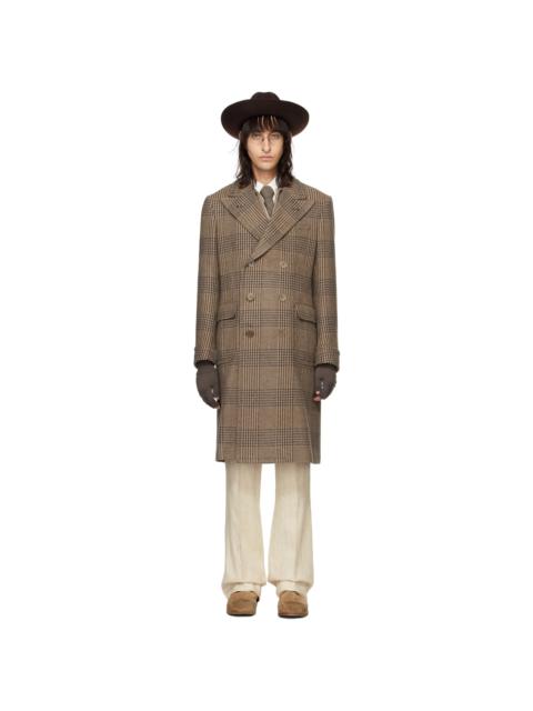 Ralph Lauren Brown Plaid Coat