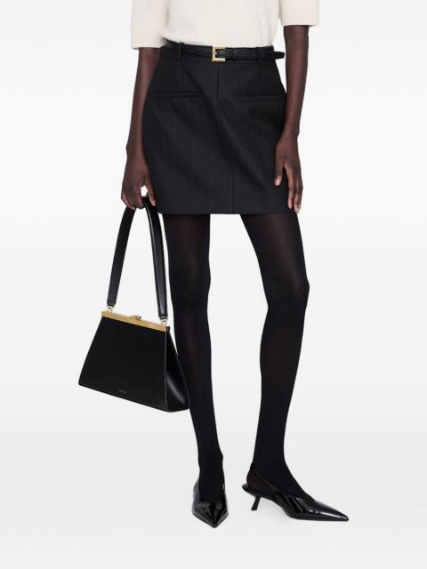 ANINE BING pinstripe mini skirt