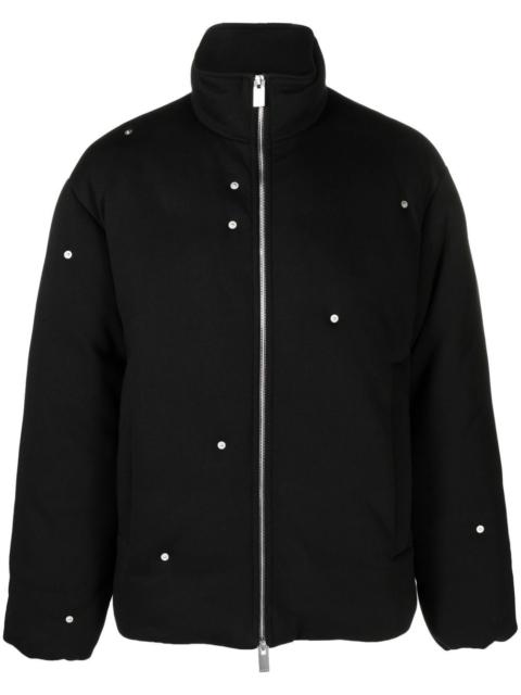 padded stud-detail jacket