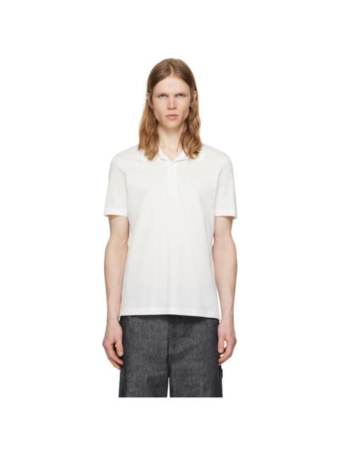 courrèges White 'AC' Piqué Polo