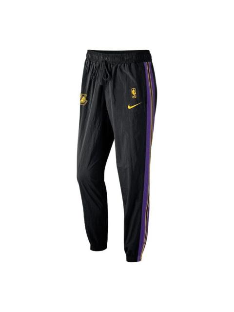 Nike Nike x NBA 로스 앤젤레스 Lakers Dri-FIT 시작 5 바지 '블랙' CJ7155-010