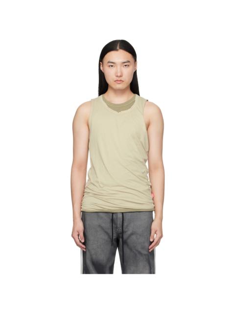 Diesel Beige T-Dred-Plain Tank Top