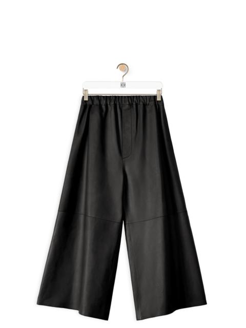Loewe Cropped elasticated trousers in nappa
