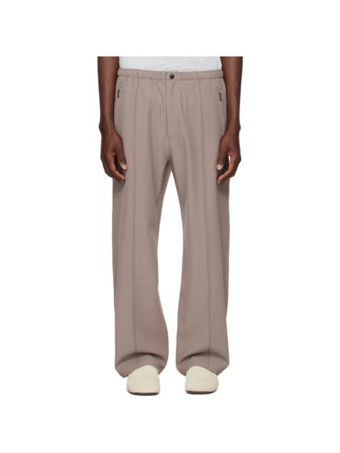 NEEDLES Taupe Cavalry Twill Warm Up Trousers