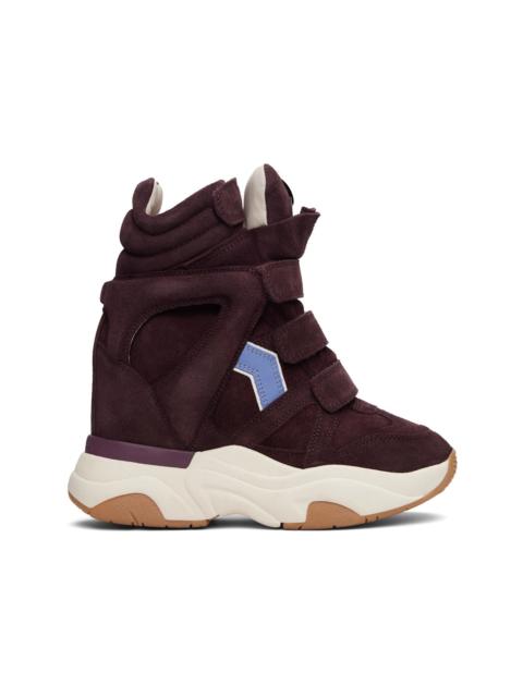 Isabel Marant Burgundy Balskee Sneakers