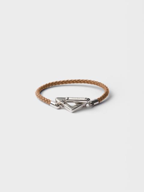 Prada Braided nappa leather bracelet