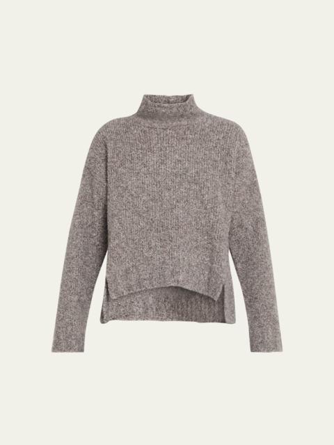 GIORGIO ARMANI Cashmere-Silk Boucle Turtleneck Sweater