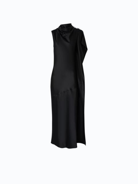 PINKO LONG, ONE-SHOULDER SATIN DRESS