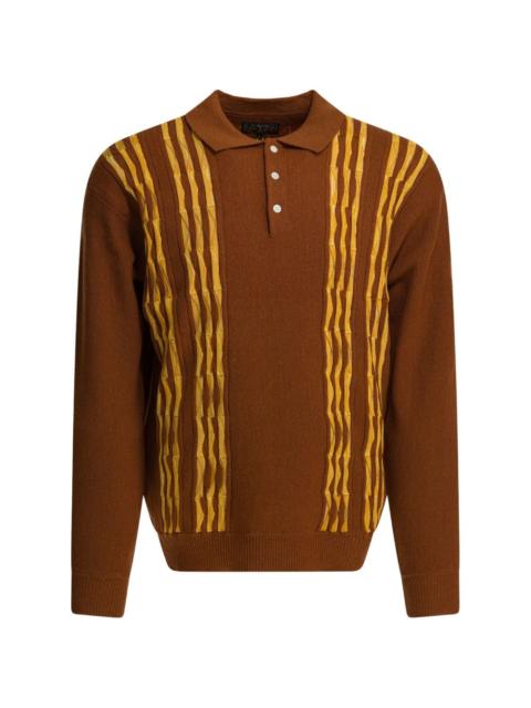 BEAMS PLUS polo-collar sweater