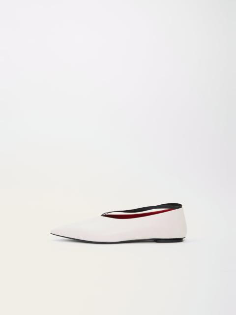 Plan C Ballerina Shoe — White