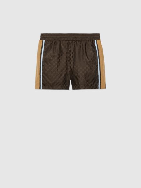 GG nylon jacquard swim shorts