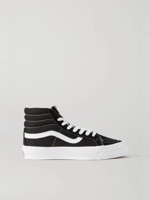 OG SK8-Hi LX leather-trimmed suede and canvas high-top sneakers