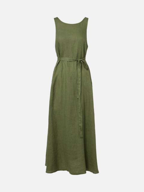 velvet Reta linen midi dress