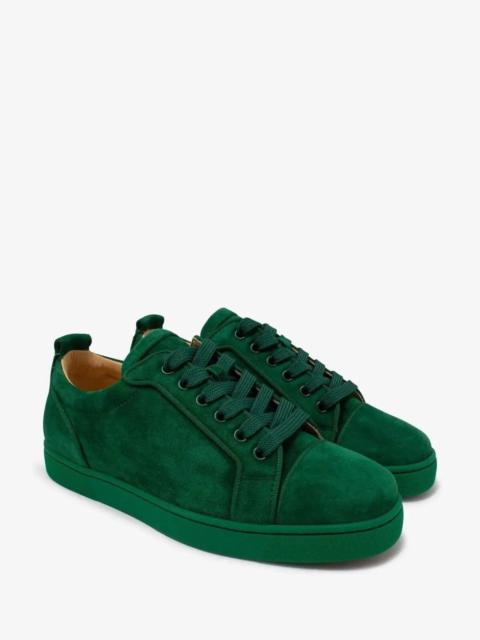 Christian Louboutin Christian Louboutin Louis Junior Orlato Green Suede Trainers