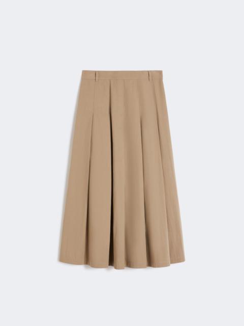 WEEKEND Max Mara Washed gabardine skirt - HAZELNUT BROWN