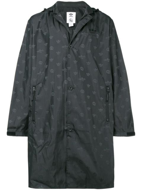 adidas long brand raincoat
