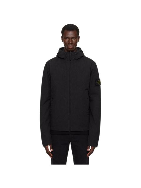 Stone Island Black 4100108 Soft Shell Short Parka Jacket