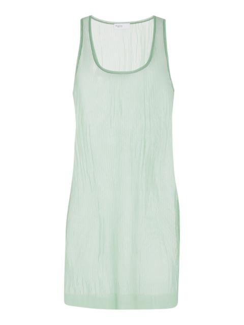ROSETTA GETTY Ribbed Tank Top green