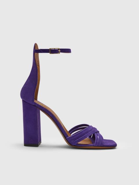ATP ATELIER Drena Viola Suede Heeled sandals
