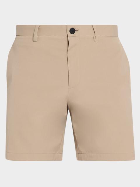 Theory Men's Zaine Nylon 7" Inseam Flat-Front Shorts