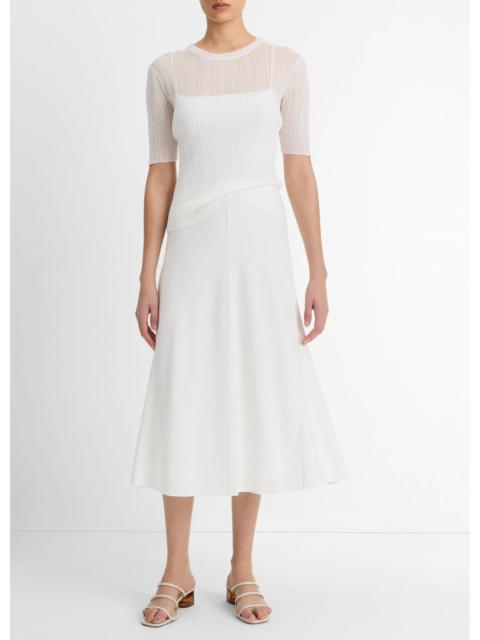 Vince Bias A-Line Skirt