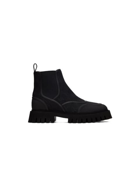 GUCCI Black GG Boots