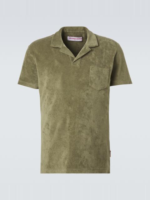 ORLEBAR BROWN Terry cotton toweling polo shirt