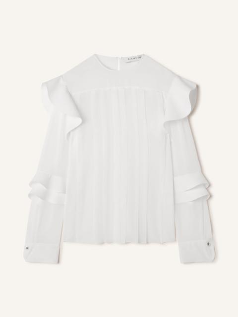 Lanvin FLOUNCED BLOUSE IN SILK GEORGETTE