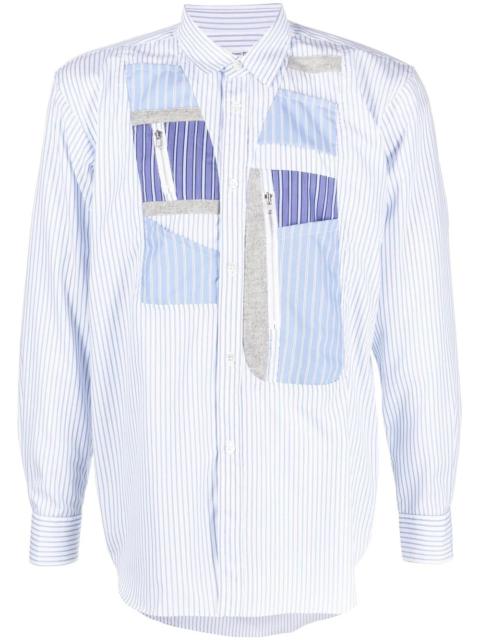 Comme des Garçons SHIRT patchwork-panel button-up shirt