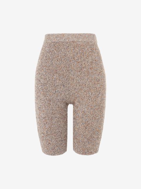 MM6 Maison Margiela Ribbed knit fitted shorts