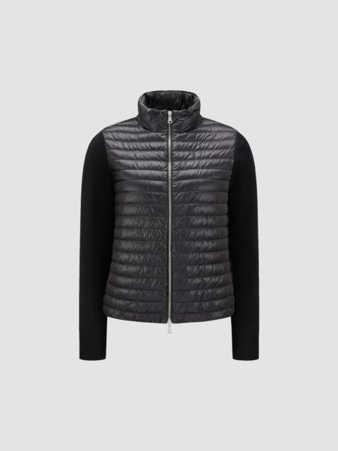 Moncler Padded Wool Zip-Up Cardigan