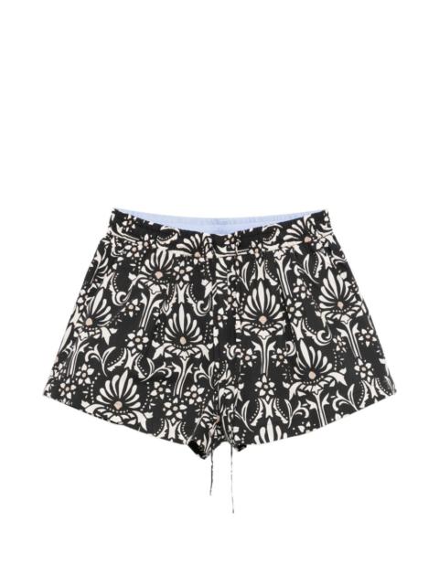 PINKO floral-print shorts