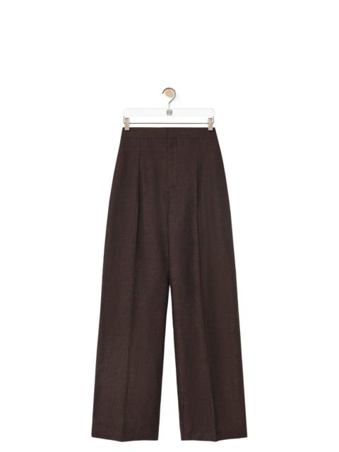 Loewe High waisted trousers in linen